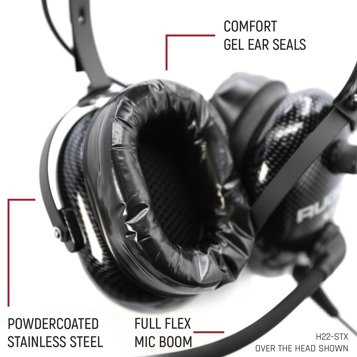 Intercom Headsets for Rugged Radios and PCI radios - Over or Behind The Head Style